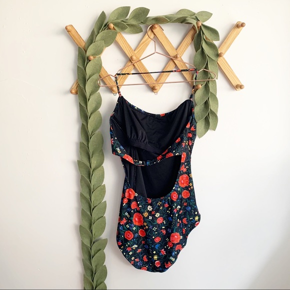 J. Crew Bandeau Floral Swimsuit - Picture 5 of 7